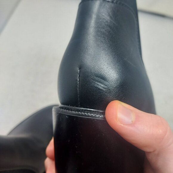 Christian Louboutin Black Marchacroche Lug Heel Chelsea Boot - Picture 11 of 13